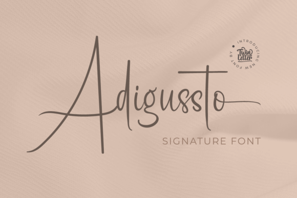 Adigussto: A Handwritten Font for Crafters and Product Makers
