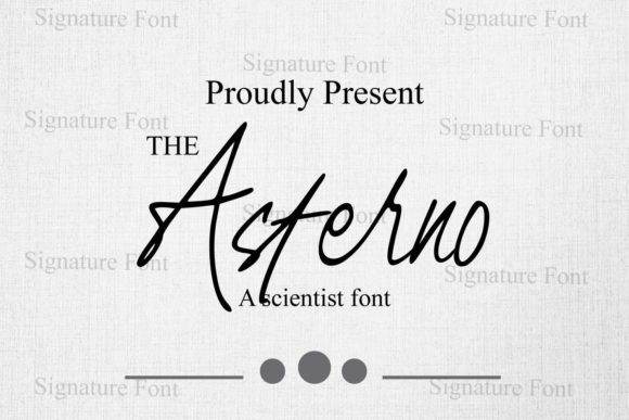 Asterno Font Brings Personal Style to Marketing Content