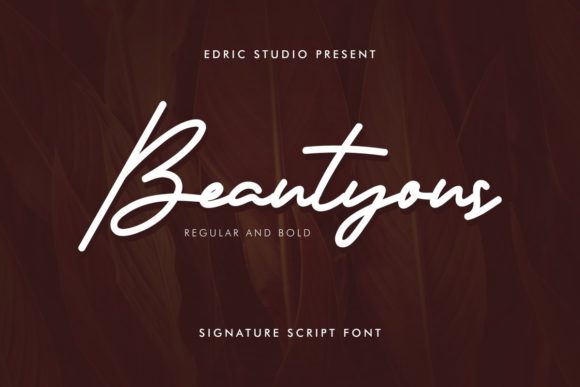 Beautyous: A Refined Script Font for Editorial Design