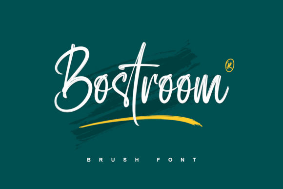 Bostroom: A Versatile Brushed Script Font for Handmade Products
