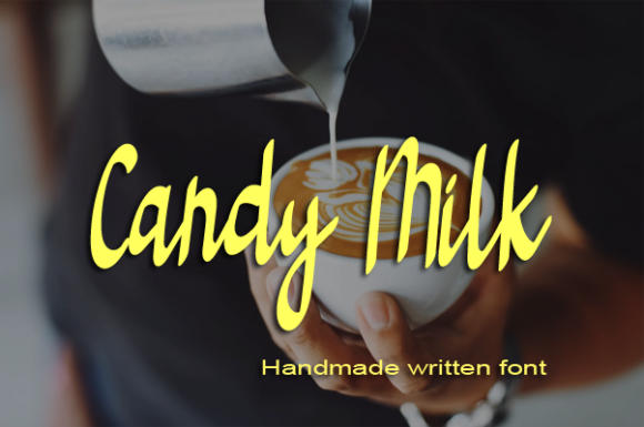 Candy Milk Script Font: Graceful Lettering for Handmade Goods