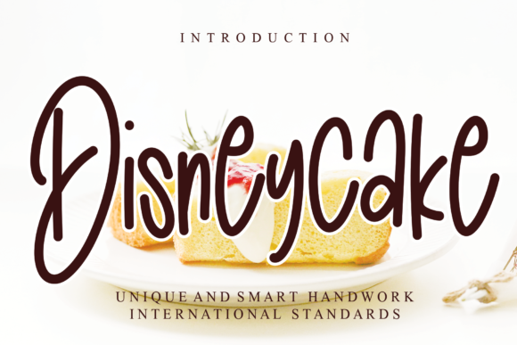 Disneycake Font: Handwritten Elegance for Marketing Visuals