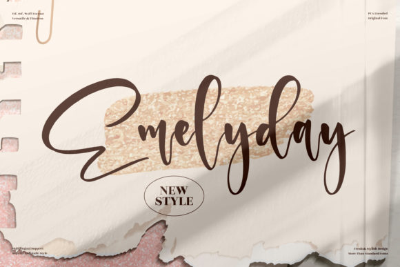 Emelyday: A Graceful Script Font for Branding Work