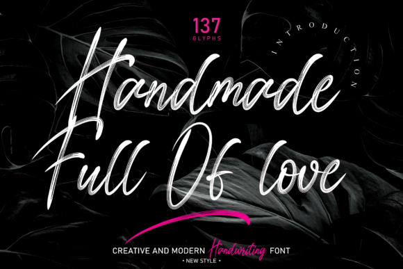 Handmade Full of Love: A Script Font Made for Crafters and Creators
