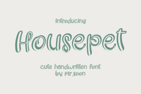 Housepet: A Handwritten Font That Feels Both Charming and Elegant