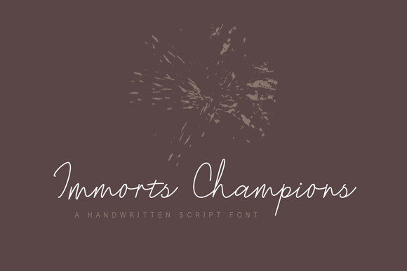 Immorts Champions: A Script Font for Clearer Campaign Messaging