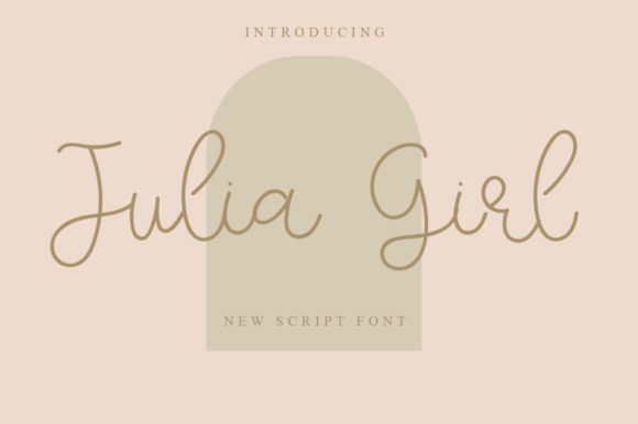 Julia Girl Font: A Refined Script for Brand Identity Projects