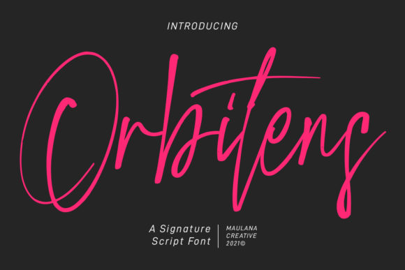 Orbitens: A Script Font That Elevates Handcrafted Products