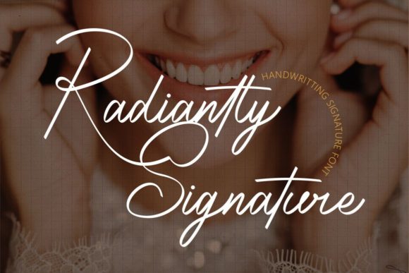 Radiantly Signature: A Cursive Script for Thoughtful Editorial Design