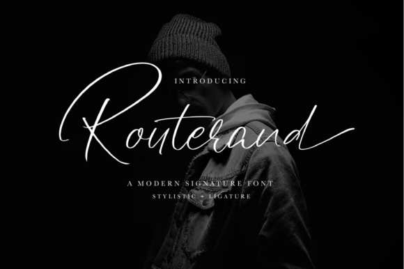 Routerand: A Graceful Script Font for Handmade Products and Printables