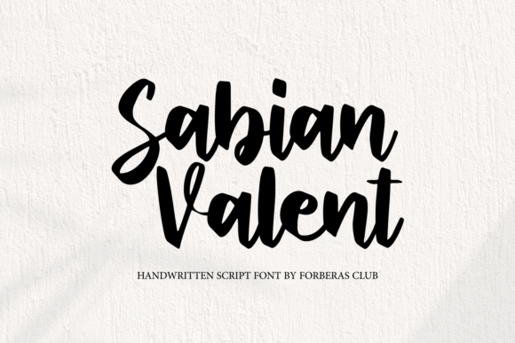 Sabian Valent: A Script Font for Modern Web Design