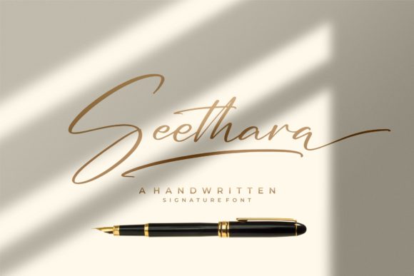 Seethara: A Graceful Script Font for Small Business Branding