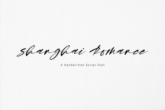 Shanghai Romance: A Script Font for Editorial Storytelling