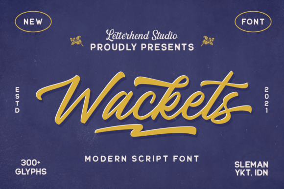 The Wackets: A Vintage Script for Editorial Design
